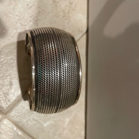 Sterling cuff bangle - Picture 2 of 3